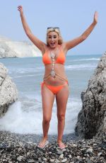 CHLOE CROWHURST in Bikni on the Set of a Photoshoot in Spain 04/20/2018