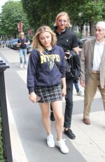 CHLOE MORETZ Out and About in Paris 06/17/2018