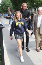 CHLOE MORETZ Out and About in Paris 06/17/2018