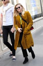 CHLOE MORETZ Shopping at Bon Marche in Paris 06/19/2018
