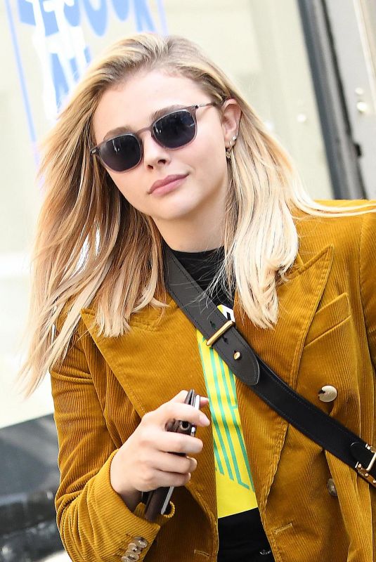 CHLOE MORETZ Shopping at Bon Marche in Paris 06/19/2018