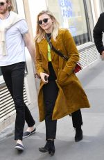CHLOE MORETZ Shopping at Bon Marche in Paris 06/19/2018