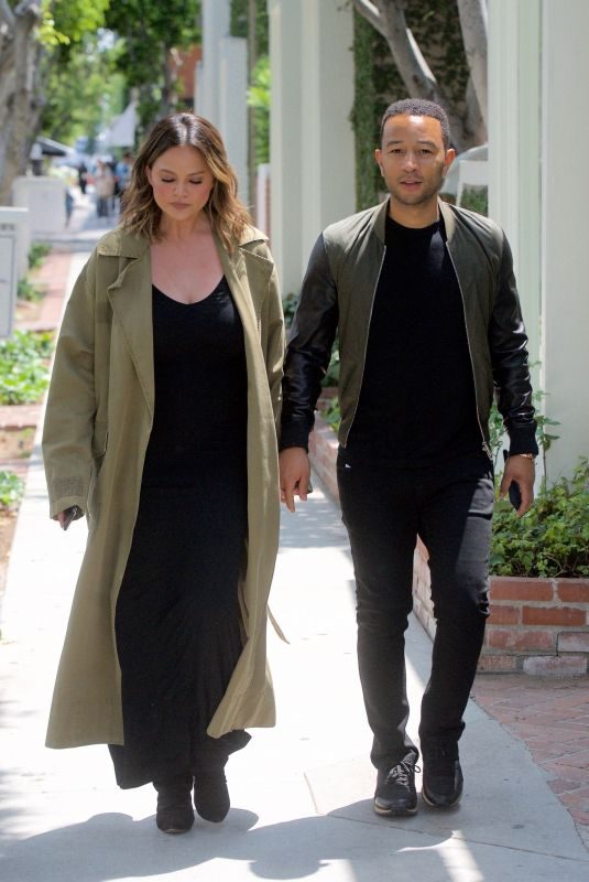 CHRISSY TEIGEN and John Legend Out in Los Angeles 05/31/2018