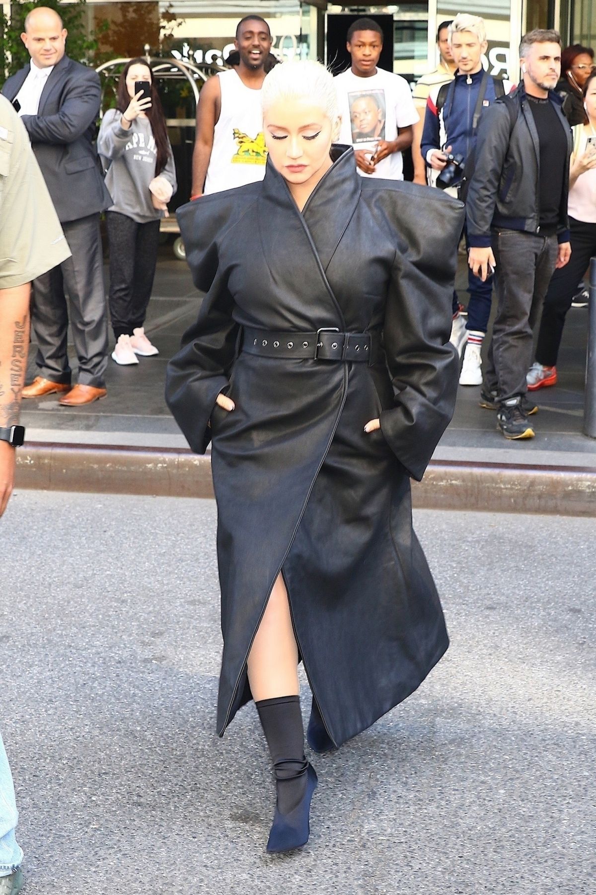 CHRISTINA AGUILERA Arrives at Tonight Show Starring Jimmy Fallon in New ...