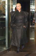 CHRISTINA AGUILERA Arrives at Tonight Show Starring Jimmy Fallon in New York 06/14/2018