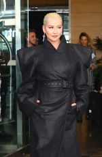 CHRISTINA AGUILERA Arrives at Tonight Show Starring Jimmy Fallon in New York 06/14/2018
