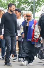 CHRISTINA AGUILERA Leaves Locanda Verde in New York 06/16/2018