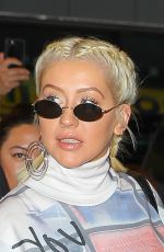CHRISTINA AGUILERA Leaves TRL Studios in New York 05/13/2018