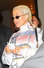 CHRISTINA AGUILERA Leaves TRL Studios in New York 05/13/2018