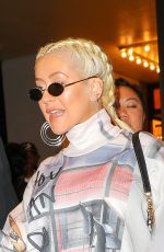 CHRISTINA AGUILERA Leaves TRL Studios in New York 05/13/2018