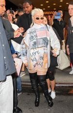CHRISTINA AGUILERA Leaves TRL Studios in New York 05/13/2018