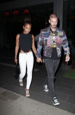 CHRISTINA MILIAN and Matt Pokora at Boa Steakhouse in Los Angeles 06/07/2018