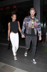 CHRISTINA MILIAN and Matt Pokora at Boa Steakhouse in Los Angeles 06/07/2018