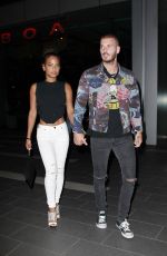 CHRISTINA MILIAN and Matt Pokora at Boa Steakhouse in Los Angeles 06/07/2018