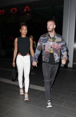 CHRISTINA MILIAN and Matt Pokora at Boa Steakhouse in Los Angeles 06/07/2018