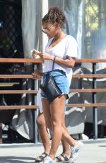 CHRISTINA MILIAN in Denim Shorts Out in Los Angeles 06/10/2018