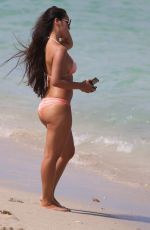 CINDY ALYN in Bikini at a Beach in Miami 06/12/2018