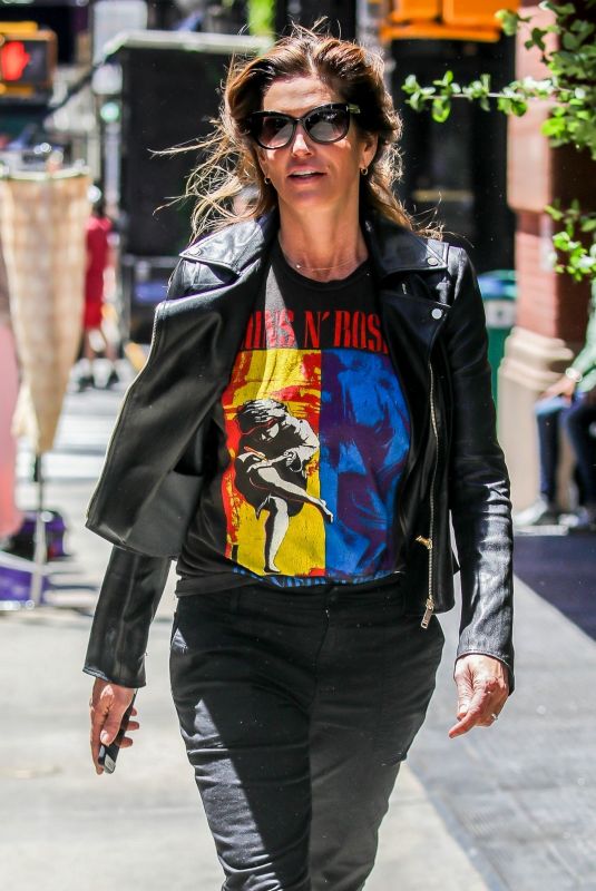 CINDY CRAWFORD Out and About in New York 06/14/2018