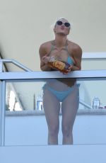 CJ LANA PERRY in Bikini on a Balcony in Miami 05/31/2018