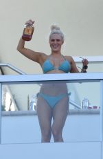 CJ LANA PERRY in Bikini on a Balcony in Miami 05/31/2018