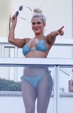 CJ LANA PERRY in Bikini on a Balcony in Miami 05/31/2018