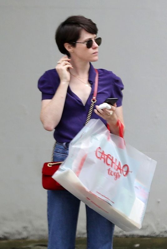 CLAIRE FOY Out Shopping in London 06/01/2018