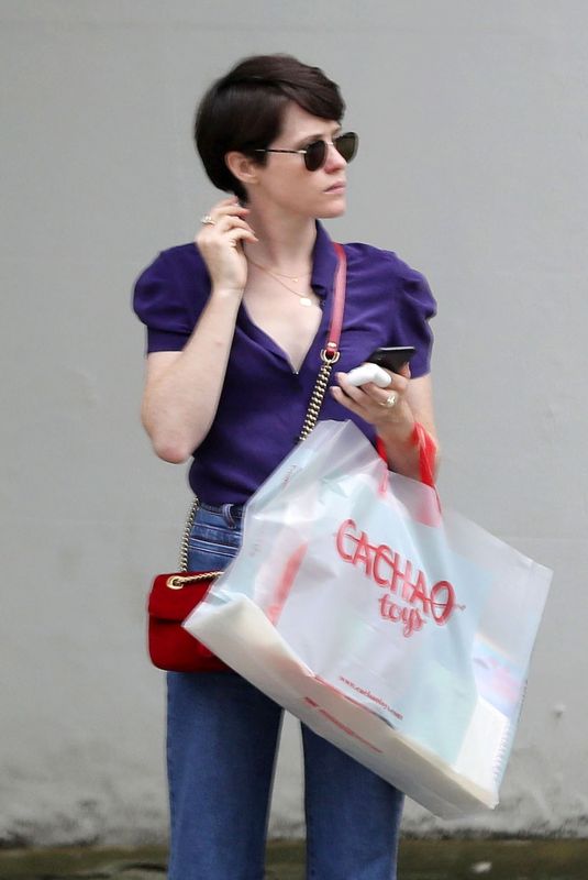 CLAIRE FOY Out Shopping in London 06/01/2018