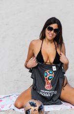 CLAUDIA ROMANI in Bikini at a Beach in Miami 06/13/2018