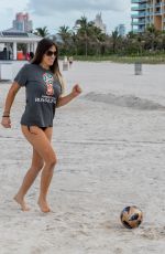CLAUDIA ROMANI in Bikini at a Beach in Miami 06/13/2018