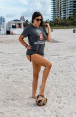 CLAUDIA ROMANI in Bikini at a Beach in Miami 06/13/2018