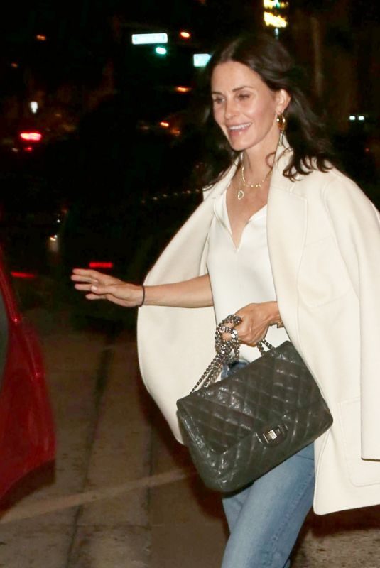 COURTENEY COX Night Out in West Hollywood 05/30/2018