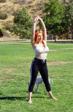 COURTNEY STODDEN Out Hiking in Hollywood Hills 06/16/2018