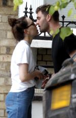 DAISY RIDLEY and Tom Bateman Out Kissing in London 06/08/2018