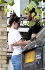 DAISY RIDLEY and Tom Bateman Out Kissing in London 06/08/2018