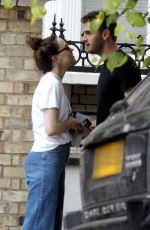 DAISY RIDLEY and Tom Bateman Out Kissing in London 06/08/2018