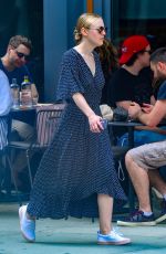 DAKOTA FANNING Out and About in New York 06/08/2018
