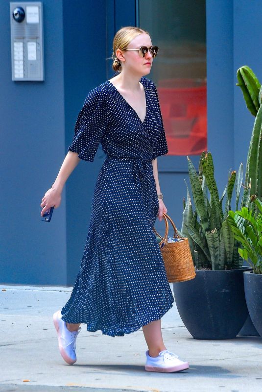 DAKOTA FANNING Out and About in New York 06/08/2018