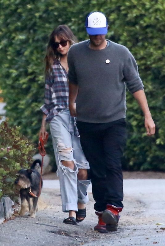 DAKOTA JOHNSON and Chris Martin Out in Malibu 06/24/2018