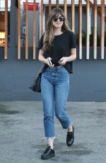 DAKOTA JOHNSON in Jeans Leaves Meche Salon in Beverly Hills 06/26/2018