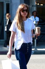 DAKOTA JOHNSON in Jeans Out Shopping in West Hollywood 06/06/2018