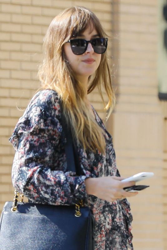 DAKOTA JOHNSON Out and About in Beverly Hills 05/31/2018