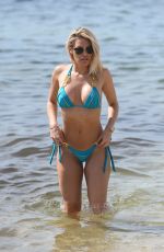 DANIELLE ARMSTRON in Bikini at a Beach in Miami 06/29/2018