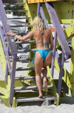 DANIELLE ARMSTRON in Bikini at a Beach in Miami 06/29/2018