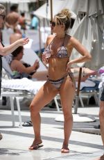 DANIELLE ARMSTRON in Bikini at a Pool in Miami 06/27/2018