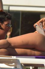 DANIELLE ARMSTRONG in Bikini at a Beach in Ibiza 06/15/2018