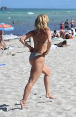 DANIELLE ARMSTRONG in Bikini on the Beach in Miami 06/27/2018
