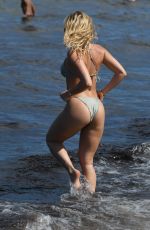 DANIELLE ARMSTRONG in Bikini on the Beach in Miami 06/27/2018
