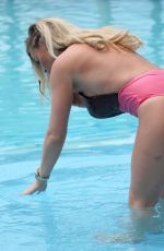 DANIELLE MASON in Swimsuits at a Pool in Spain 05/01/2018