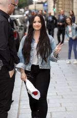 DEMI LOVATO Leaves Her Hotel in Paris 06/04/2018