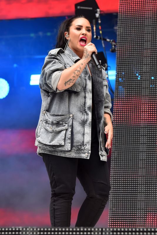 DEMI LOVATO Performs at Capital Radio Summertime Ball 2018 in London 06/09/2018